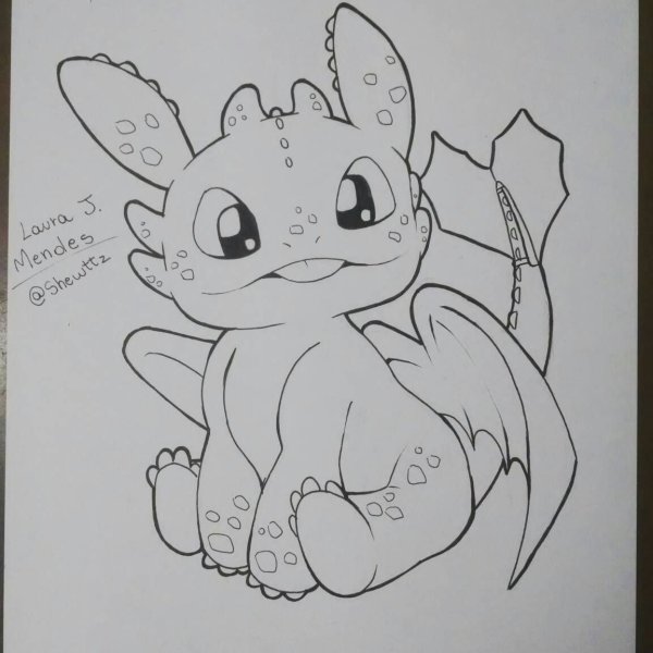 Беззубик картинки для срисовки