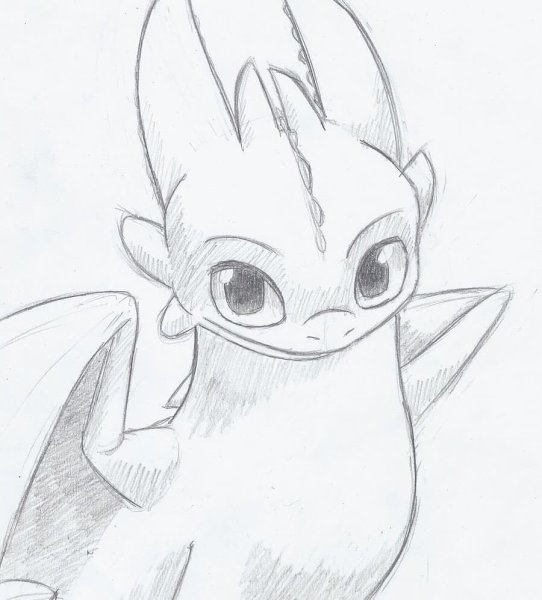 Дракон карандашом для срисовки