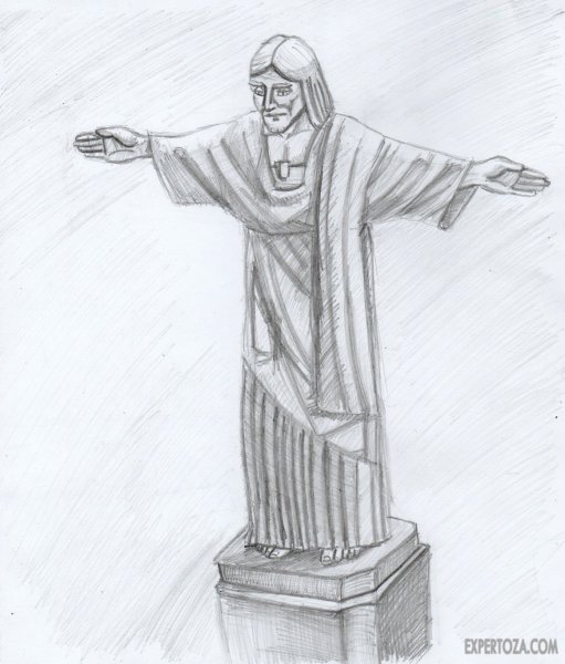 Памятник архитектуры рисунок легкий