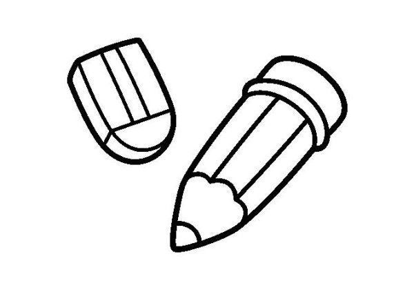 Ластик раскраска