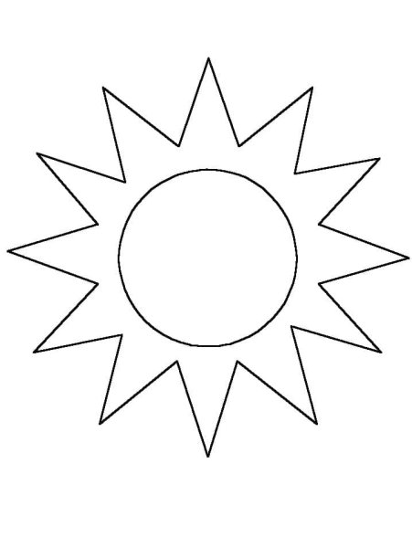 Рисование солнышко карандашом