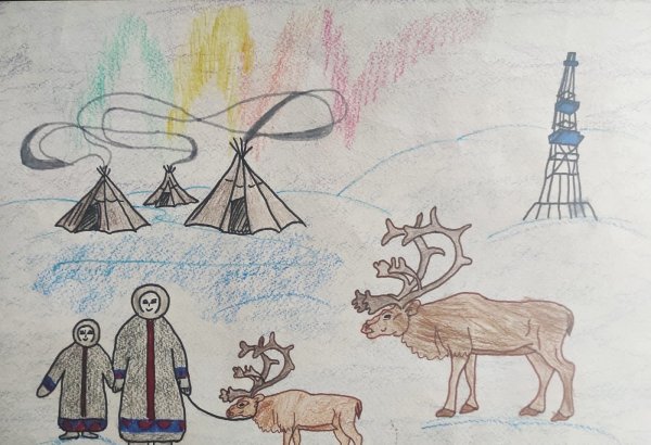 Тундра рисунок легкий