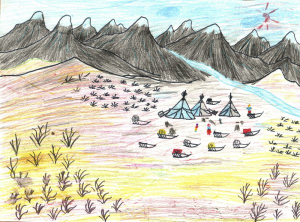 Тундра рисунок