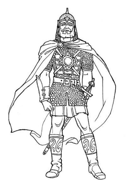 Рисунок к опере князь Игорь легкий