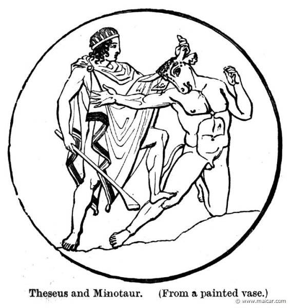 Рисунок к мифу Тесей и Минотавр