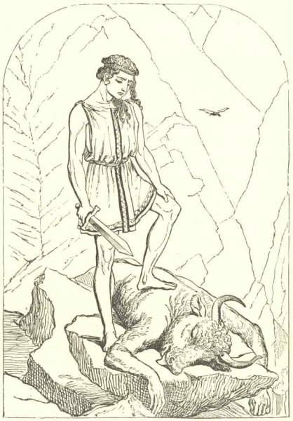 Миф о Тесее и Минотавре рисунок