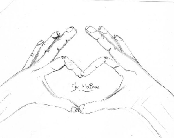 Дружба рисунок карандашом