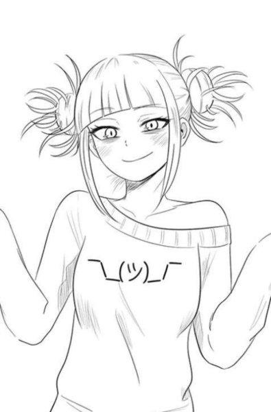 Toga Himiko аниме эскиз