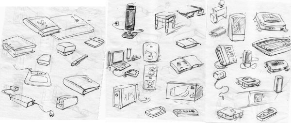 Наброски предметов