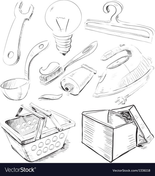 Зарисовки домашних предметов