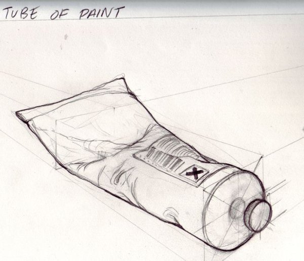 Скетчи предметов карандашом