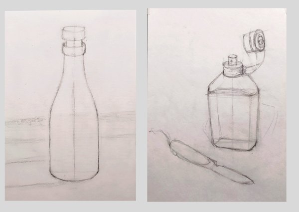 Линейные Наброски предметов