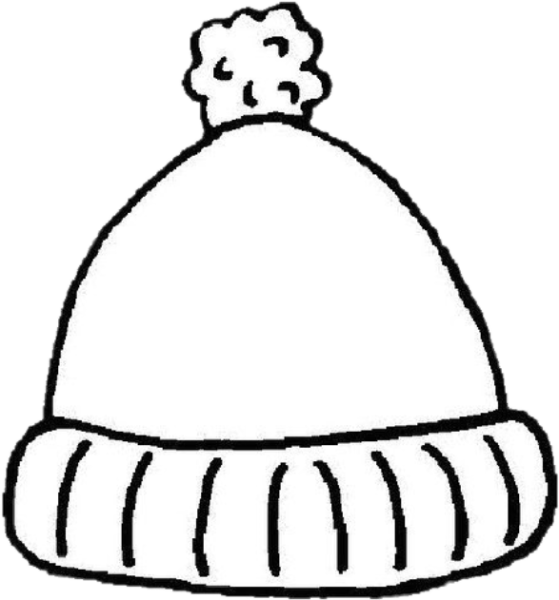 Новогодний колпак раскраска