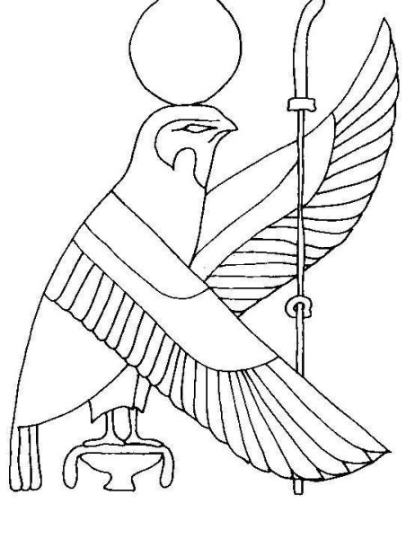 Искусство древнего Египта боги древнего Египта раскраска