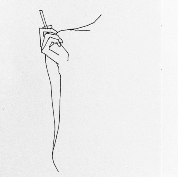 Руки эскиз Минимализм