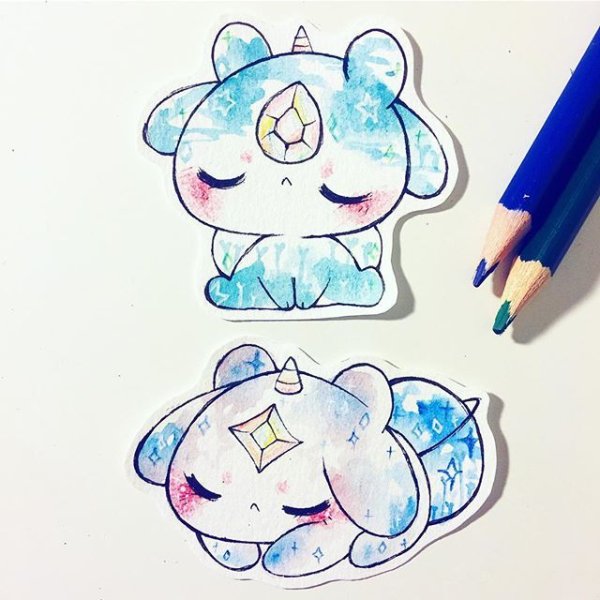 Рисунки для скетчбука лёгкие кавай