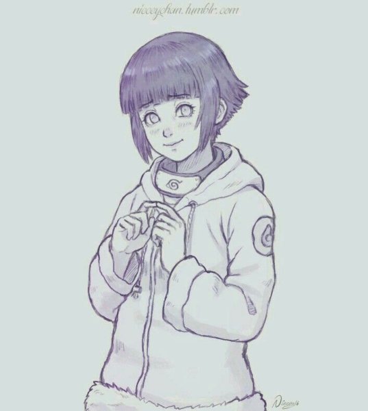 Хината Хьюга скетчи