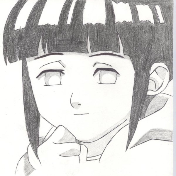 Наруто и Хината рисунок