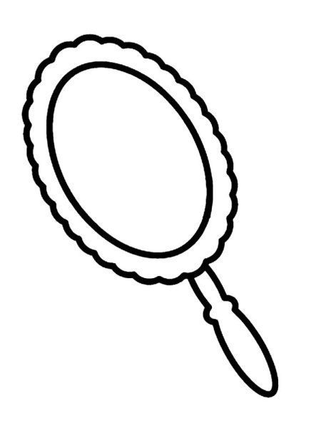 Зеркало раскраска