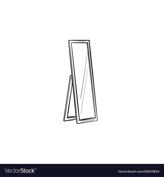 Зеркало рисунок карандашом