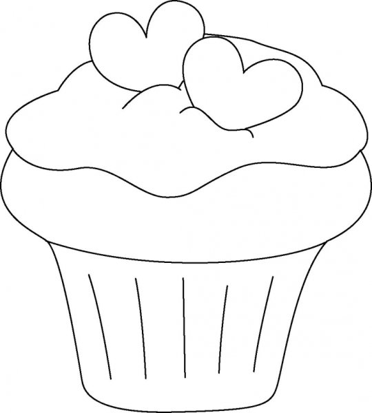 Трафарет пироженки