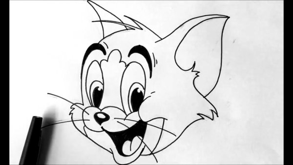 Рисунки простым карандашом том и Джерри