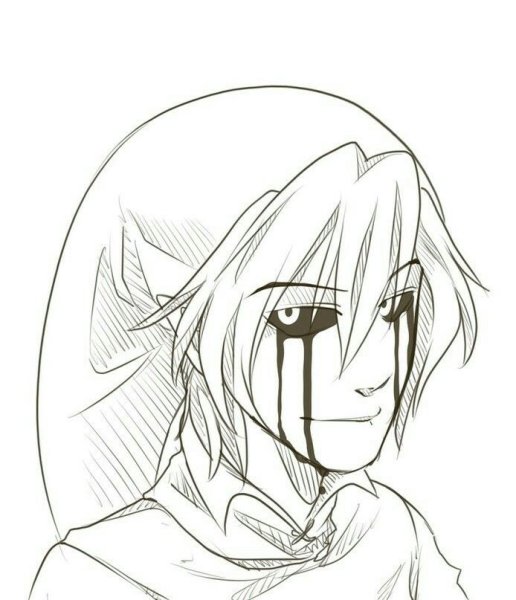 Раскраски крипипаста Джефф