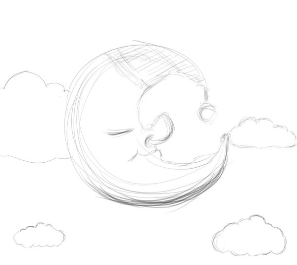 Картинки для срисовки сон