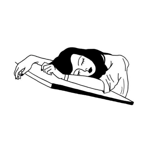 Девушка спит