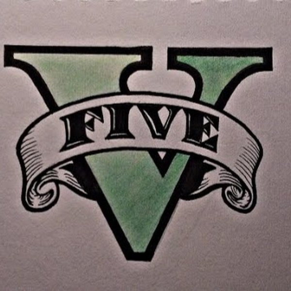 Рисунок логотип ГТА 5