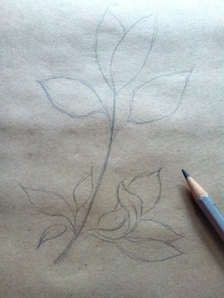 Рисование черемухи