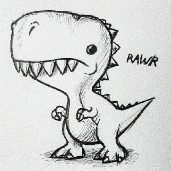 Динозаврик эскиз