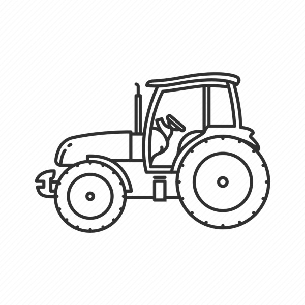 Трактор карандашом