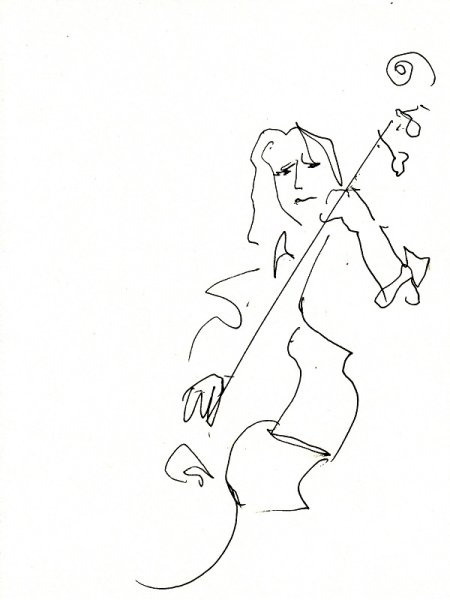 Рисунок музыканта легкий