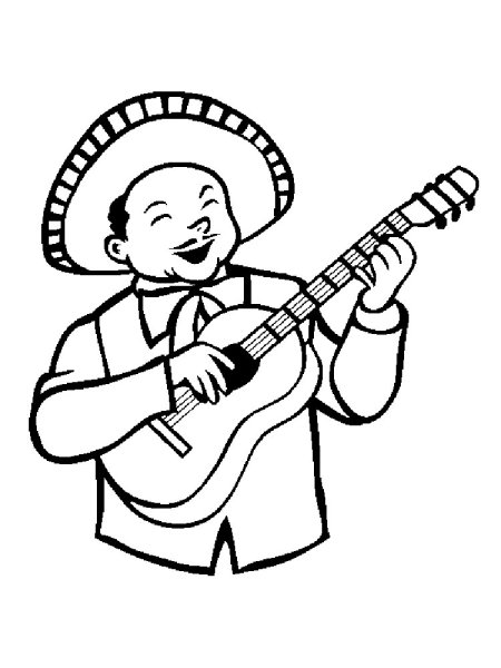 Музыкант рисунок