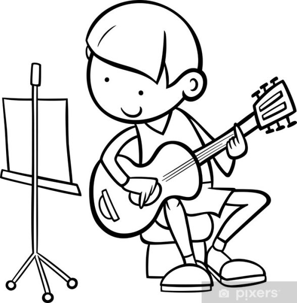 Человечки с музыкальными инструментами