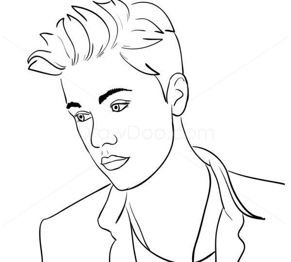 Раскраска Джастина Бибера