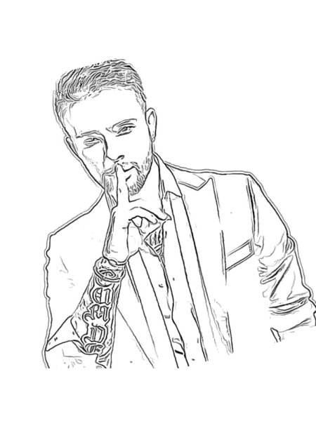 Раскраски певца Егора Крида