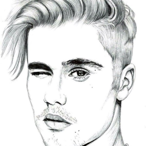 Рисунок Джастина Бибера