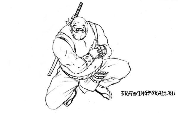 Ниндзя рисунок