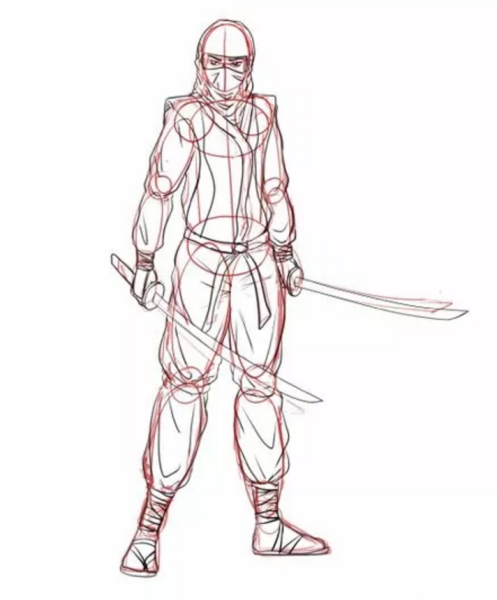 Ниндзя рисунок