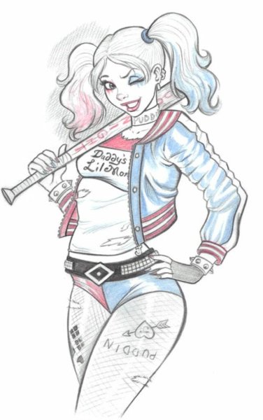 Харли Квинн рисунок