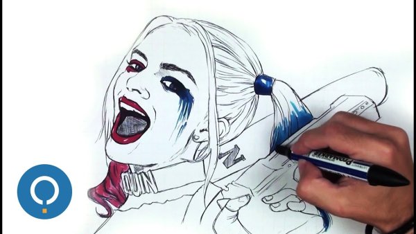 Рисунки для срисовки Харли Квинн