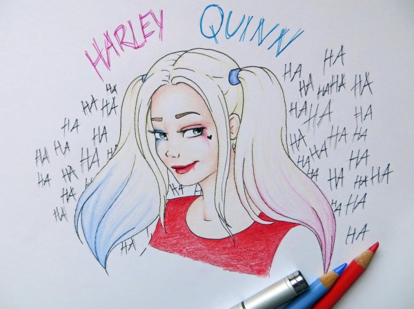 Харли Квинн для скетчбука новичков