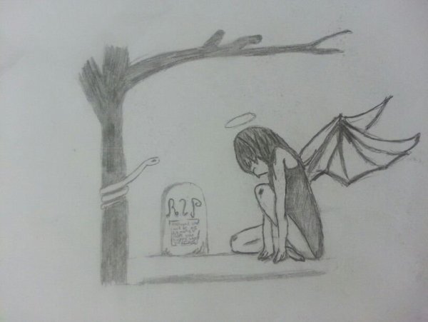 Лёгкие грустные рисунки