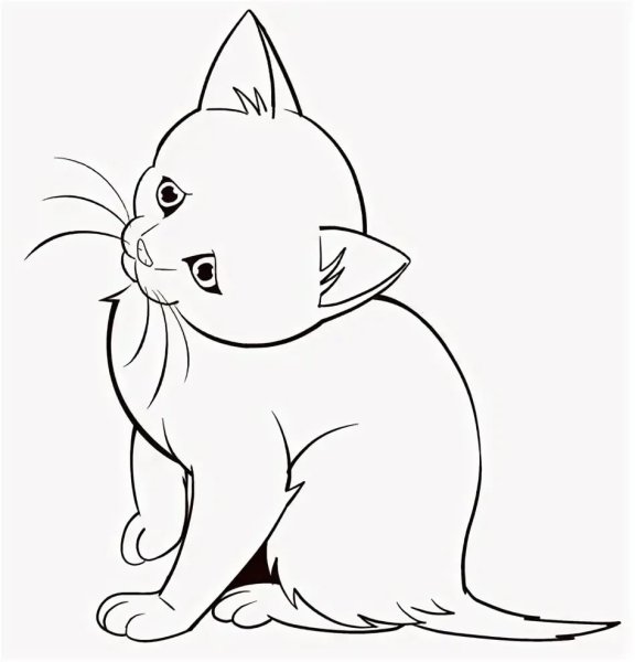 Рисунки для срисовки животные котики