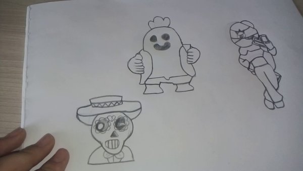 Рисунки БРАВЛЕРОВ для срисовки