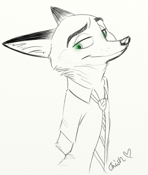 Ник Уайльд скетч