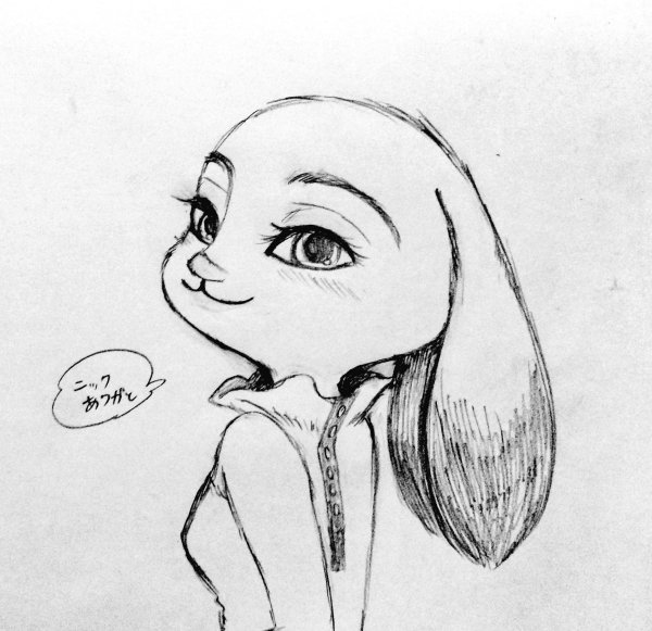 Джуди Хоппс для срисовки