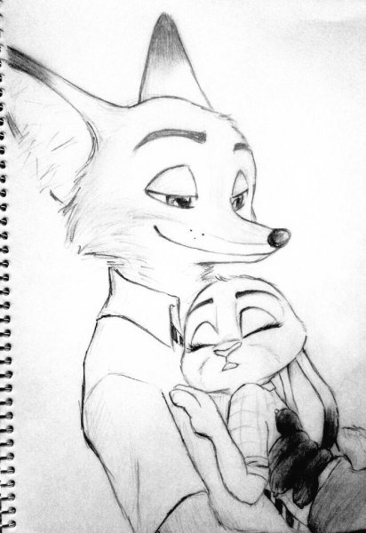 Зверополис карандашом